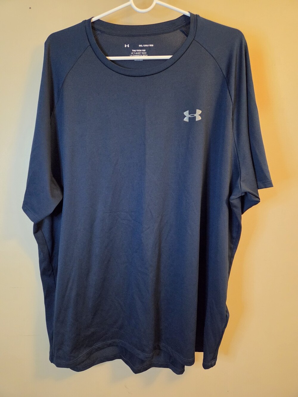 Under Armour Mens 3XL Tech Tee Navy Blue Short Sleeve Athletic Shirt Big Tall